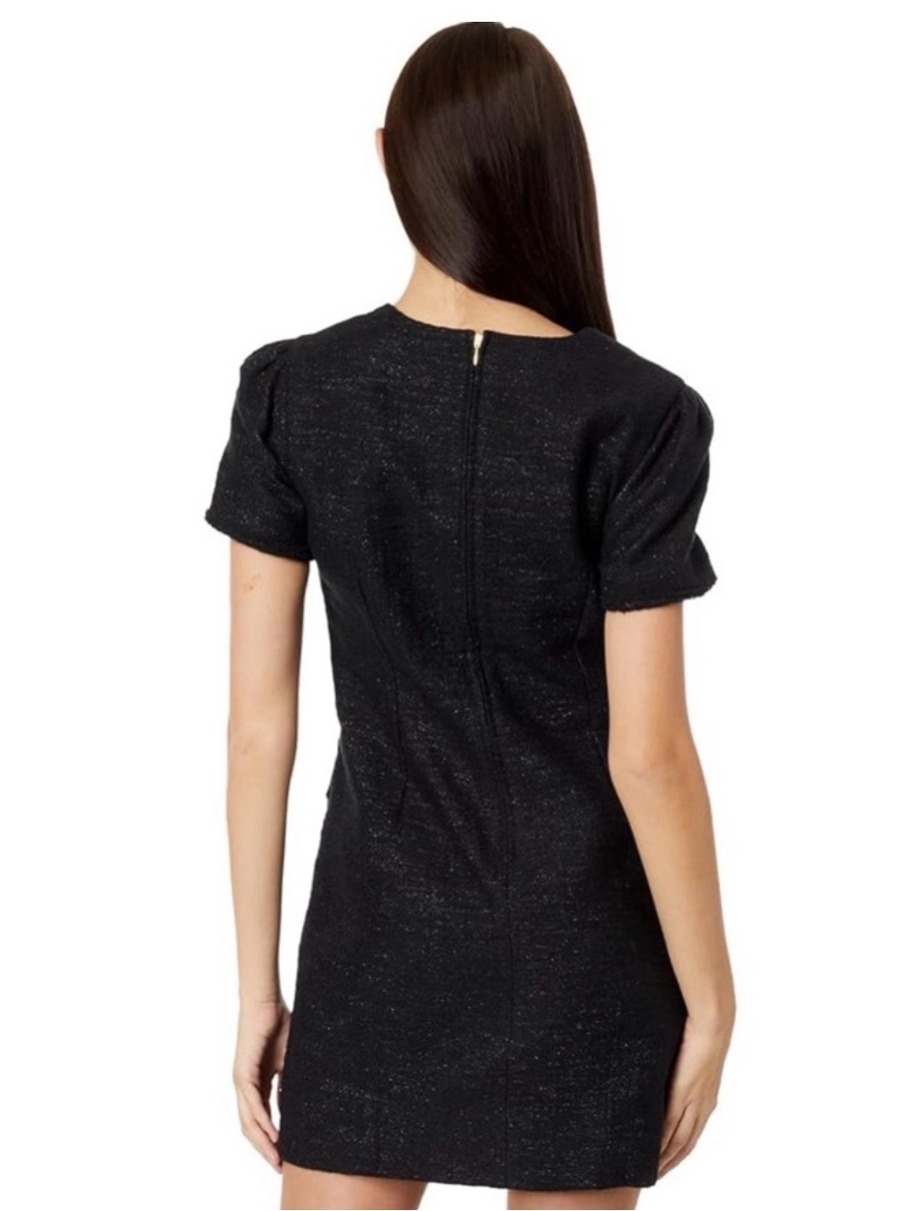 NWT Lilly Pulitzer Kesia Boucle Knit Shift Dress Black Resort Size 4 - Picture 2 of 5